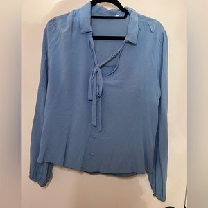 Lightweight blue blouse